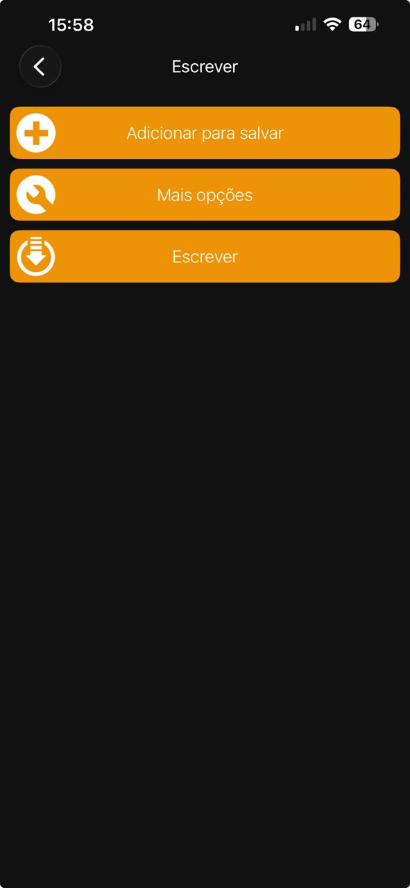 Passo 2 - Aba Escrever no NFC Tools